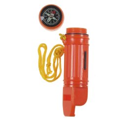MFH píšťalka 5 v 1 vodotěsná 11,5 cm ORANŽOVÁ