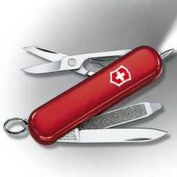 VICTORINOX nůž kapesní SIGNATURE LITE s LED diodou 58mm ČERVENÝ