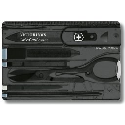 VICTORINOX karta SwissCard CLASSIC ČERNÁ transparentní