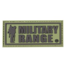 Nášivka MILITARY RANGE velká ČERNÝ nápis