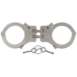 MFH pouta policejní DOUBLE LOCK /řetěz/ STŘÍBRNÁ