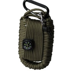 MIL-TEC sada pro přežití SURVIVAL PARACORD ZELENÁ