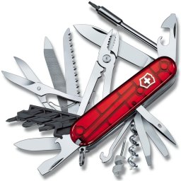 VICTORINOX nůž kapesní CYBERTOOL 41 91mm ČERVENÝ transparentní