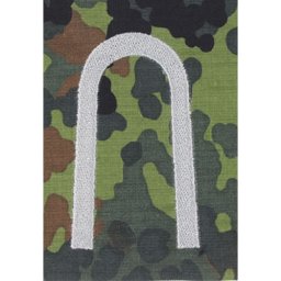 Bundeswehr nárameník BW UNTEROFFIZIER FLECKTARN / stříbrné vyšití