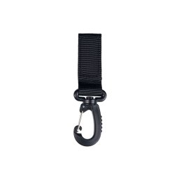 MIL-TEC popruh MODULAR 50mm s plastovou karabinkou ČERNÝ