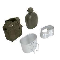 ROTHCO sada láhev, pítko, vařič, obal ZELENÁ