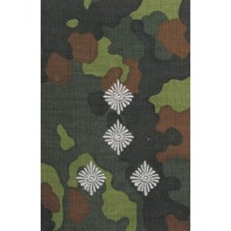 Bundeswehr nárameník BW STABSHAUPTMANN FLECKTARN / stříbrné vyšití