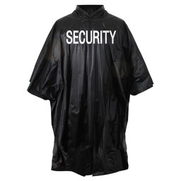 ROTHCO pončo VINYL SECURITY ČERNÉ
