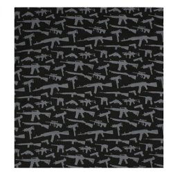 ROTHCO šátek 55 x 55 cm BANDANA GUN PATTERN ČERNÁ