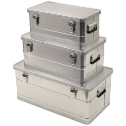 MFH bedny přepravní ALU sada 3ks - 34/55/100litrů