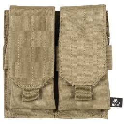 MFH sumka MOLLE dvojitá na zásobníky M4/M16 COYOTE BROWN