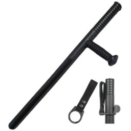 ESP tonfa policejní kulatá se závěsem ČERNÁ