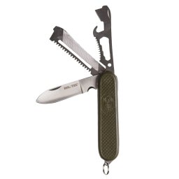 MIL-TEC nůž kapesní zavírací ŠPANĚLSKÝ armádní ZELENÝ