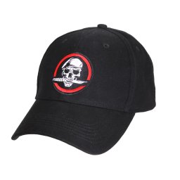 ROTHCO čepice DELUXE SKULL/KNIFE baseball ČERNÁ