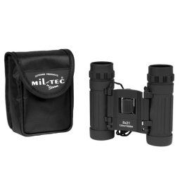 MIL-TEC dalekohled 8x21 skládací ČERNÝ