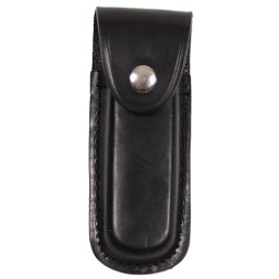 FOX Outdoor pouzdro na zavírací nůž kožené 13cm ČERNÉ