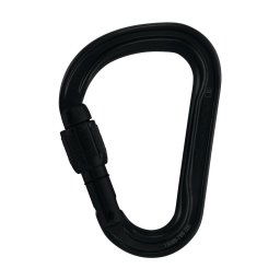 PETZL karabina HMS Attache šroubovací ČERNÁ