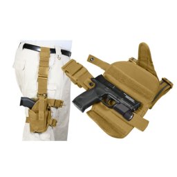 ROTHCO pouzdro pistolové stehenní UNI DELUXE COYOTE