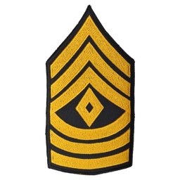 NAVYS nášivka US hodnost FIRST SERGEANT - ZLATÁ