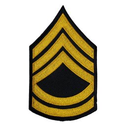 NAVYS nášivka US hodnost SERGEANT FIRST CLASS - ZLATÁ