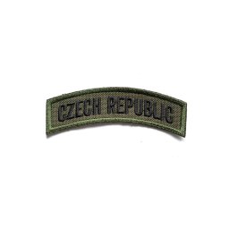 NAVYS nášivka domovenka oblouček CZECH REPUBLIC - OLIV