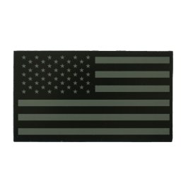 MILITARY RANGE nášivka IFF IR vlajka USA VELCRO ZELENÁ