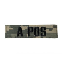 MILITARY RANGE nášivka krevní skupina A POS VELCRO ACU DIGITAL