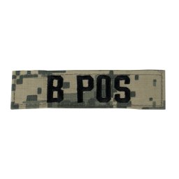 MILITARY RANGE nášivka krevní skupina B POS VELCRO ACU DIGITAL