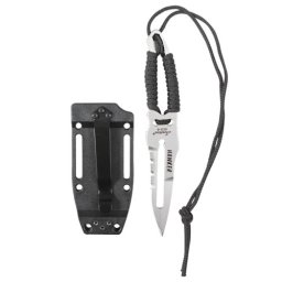 ROTHCO nůž PARACORD s pevnou čepelí ČERNÝ/STŘÍBRNÝ