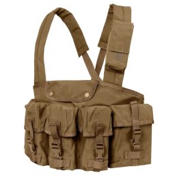 S.T. CONDOR vesta taktická CHEST RIG 7 kapes COYOTE BROWN