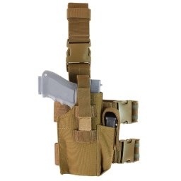 S.T. CONDOR pouzdro pistolové stehenní MOLLE COYOTE BROWN