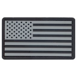 ROTHCO nášivka vlajka USA plast ČERNÁ/ŠEDÁ