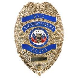 ROTHCO odznak DELUXE ´BAIL ENFORCEMENT AGENT´ ZLATÝ