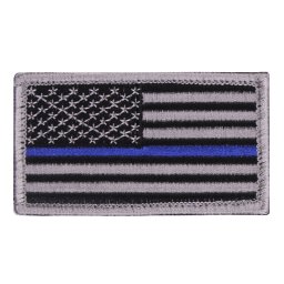 ROTHCO nášivka USA vlajka MODRÁ linka VELCRO