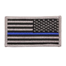 ROTHCO nášivka USA vlajka reverzní MODRÁ linka VELCRO
