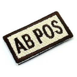 ACTION nášivka AB+ velcro TAN