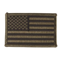 MIL-TEC nášivka US VLAJKA textil ZELENÁ