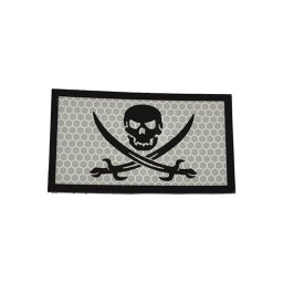 MILITARY RANGE nášivka IFF IR CALICO JACK STŘÍBRNOČERNÁ