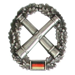 Bundeswehr odznak BW na baret Artillerie truppe