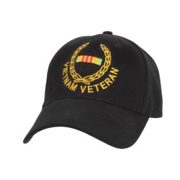 ROTHCO čepice VIETNAM VETERAN baseball ČERNÁ