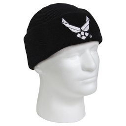ROTHCO čepice pletená AIR FORCE WING ČERNÁ
