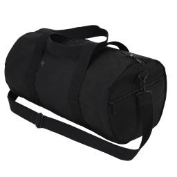 ROTHCO taška přes rameno VÁLEC 48 x 23 cm bavlněná ČERNÁ