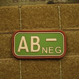 JACKETS TO GO nášivka KREV AB NEG plast MULTICAM