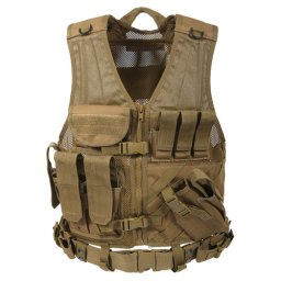 ROTHCO vesta taktická CROSS DRAW MOLLE COYOTE BROWN