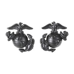 ROTHCO odznak SUBDUED MARINE CORP GLOBE & ANCHOR ČERNÝ
