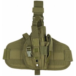 MFH pouzdro na zbraň stehenní MOLLE ZELENÉ
