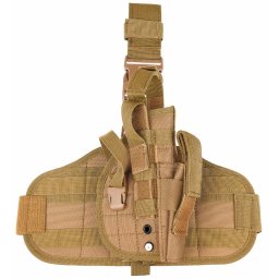 MFH pouzdro na zbraň stehenní MOLLE COYOTE BROWN