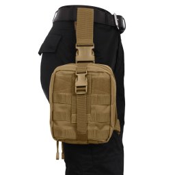 ROTHCO pouzdro zdravotní stehenní MOLLE MEDIC rozkládací COYOTE BROWN