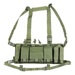 KOMBAT vesta taktická TROJAN CHEST RIG ZELENÁ
