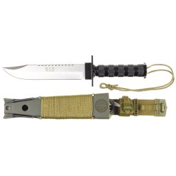 FOX Outdoor nůž na přežití JUNGLE II s výbavou ČERNÝ